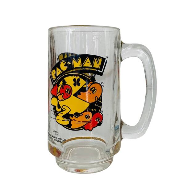 1982 Pac-man Glass Mug - Picture 3 of 9